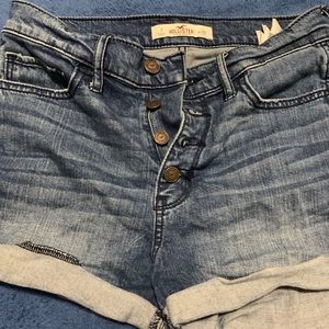 Hollister jean shorts.